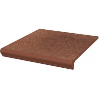 Сходинка з капіносом пряма Taurus Brown 30x33 код 2247 Ceramika Paradyz