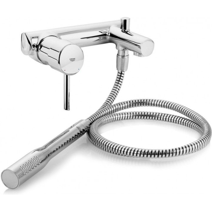 Grohe Concetto Смеситель однорычажный для ванны с душевым гарнитуром (32212001)