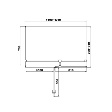 Душевая кабина DEVIT UP FEN2310R 120x80 см. правая, стекло прозрачное