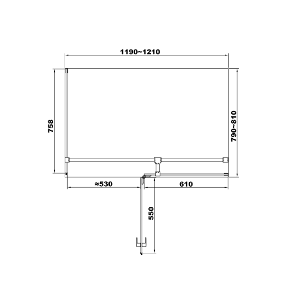 Душевая кабина DEVIT UP FEN2310R 120x80 см. правая, стекло прозрачное