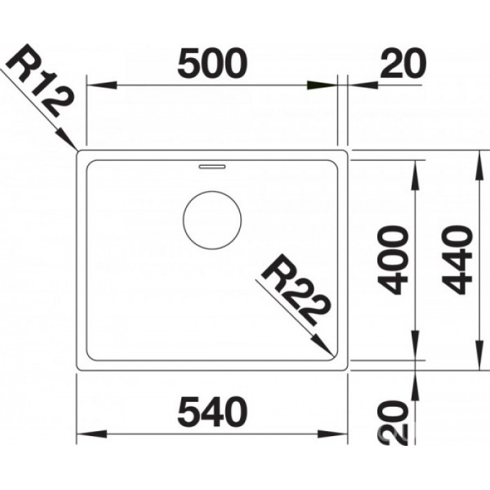 Мойка для кухни Blanco Andano 500-IF  522965