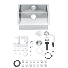 Мойдка для кухни Grohe 564x464 мм, 1 чаша, матовая, в уровень со столешницей (31579SD0)
