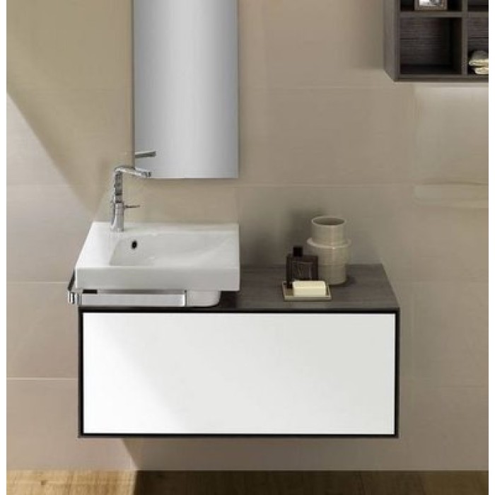 Керамическая раковина 50 см Hatria Grandangolo, белый (YxFA01) Керамическая раковина 50 см Hatria Grandangolo, белый (YxFA01)