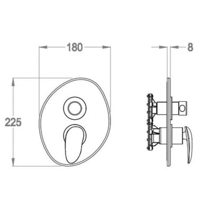 Смеситель для душа Fir Synergy Open 93 (93.5017.8.10.00)