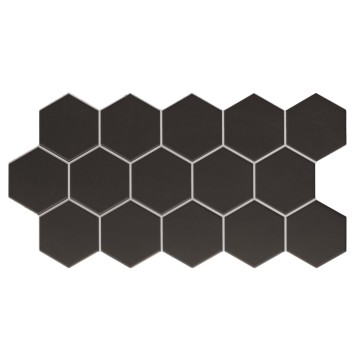 Керамограніт Realonda Hex Black 26,5x51 см