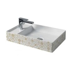 Керамическая раковина 75 см Artceram Scalino, white glossy/el moro (SCL004 01;90)