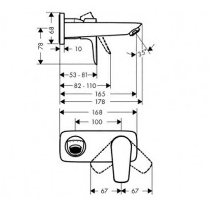 Смеситель для раковины Hansgrohe Talis E 71732000