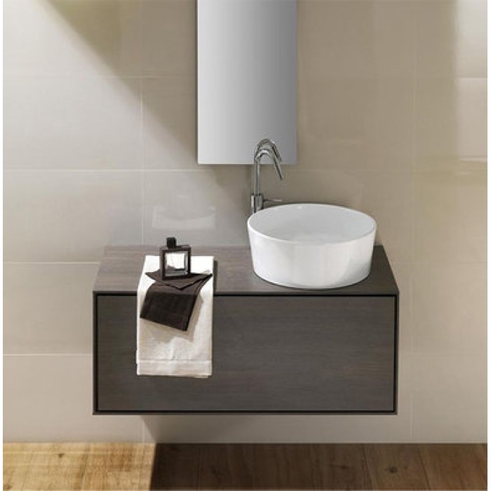 Керамическая раковина 44 см Hatria Happy Hour 7:00, белый (YxSK01)