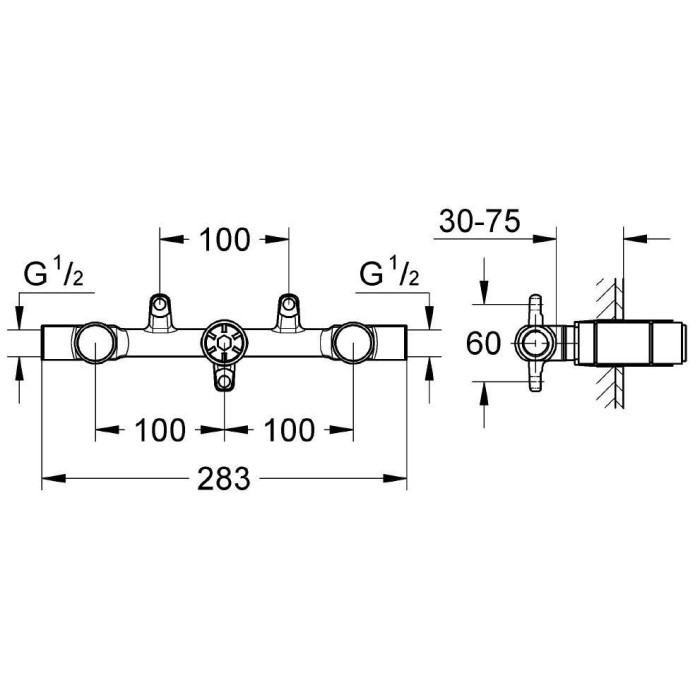 Grohe Двухвентильный смеситель встраиваемый механизм (32706000) Grohe Двухвентильный смеситель встраиваемый механизм (32706000)