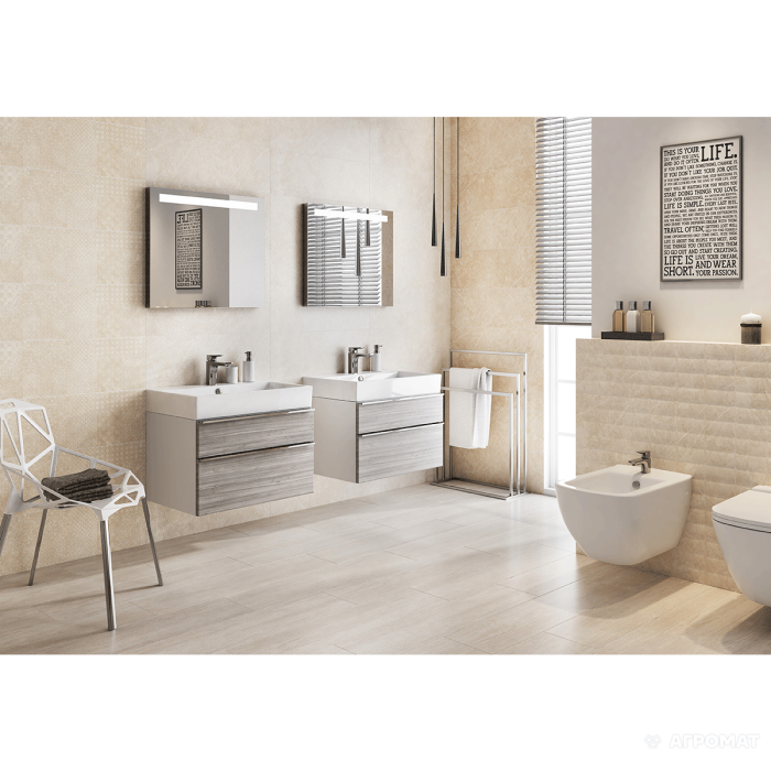 Плитка Opoczno Soft Marble CREAM 10×740×240 под мрамор