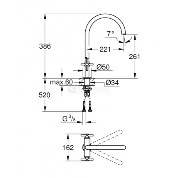 Grohe Atrio Смеситель для мойки (30362000)