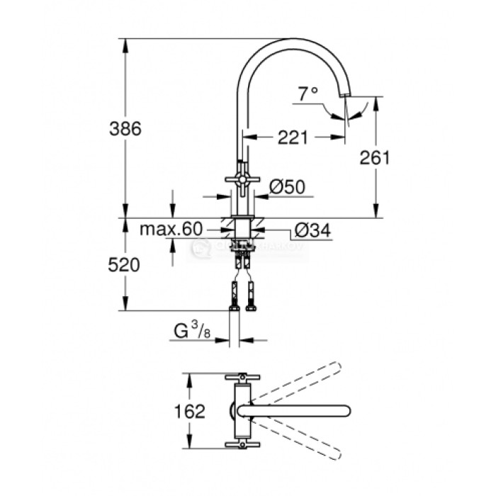 Grohe Atrio Смеситель для мойки (30362000) Grohe Atrio Смеситель для мойки (30362000)
