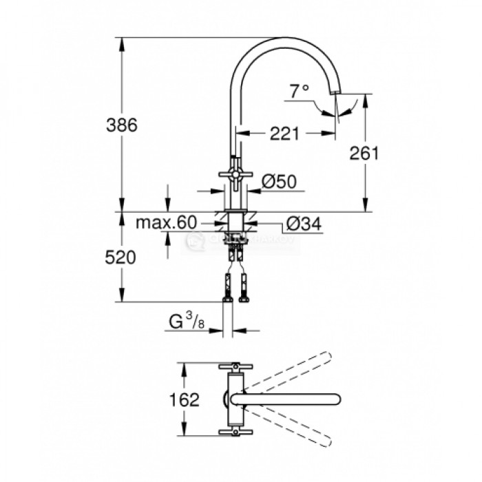 Grohe Atrio Смеситель для мойки (30362000)