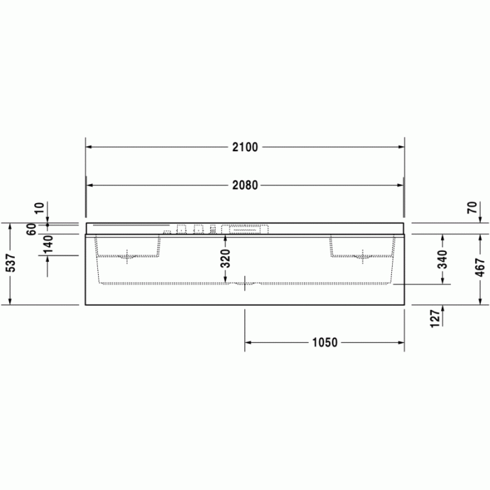 Nahho флоатинг-ванна прямоугольная 210 см 700286180001000 в интернет-магазине «Estet Room»