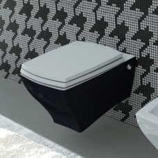 Подвесной унитаз Artceram Jazz (JZV001 01;50) white glossy/black bicolor