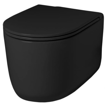 Подвесной унитаз безободковый Artceram Gio Evolution (GIV001 03;00) black glossy