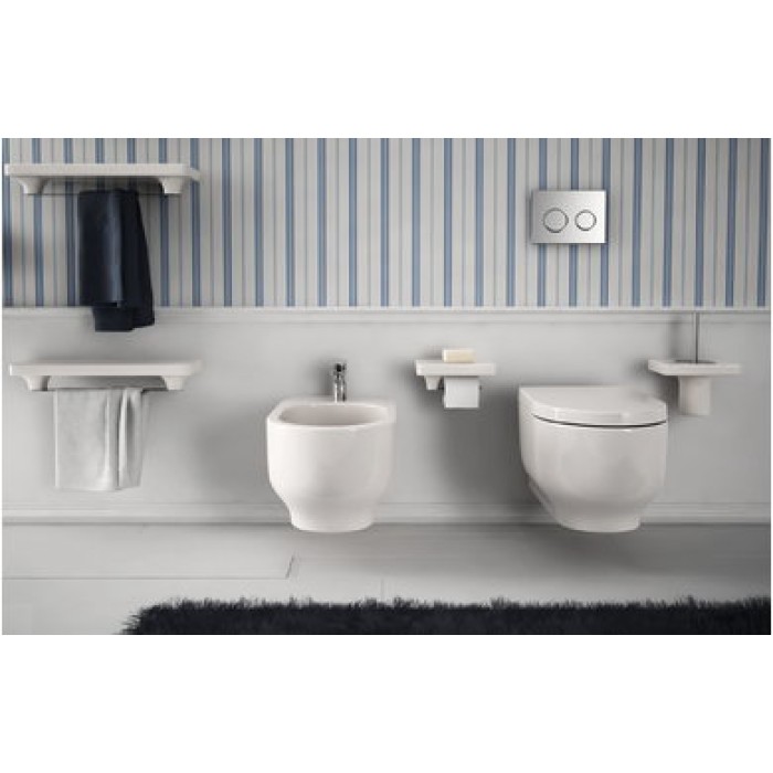 Подвесной унитаз безободковый Artceram Gio Evolution (GIV001 03;00) black glossy Подвесной унитаз безободковый Artceram Gio Evolution (GIV001 03;00) black glossy