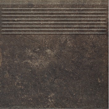 Сходинка пряма Scandiano Brown 30x30 код 4917 Ceramika Paradyz