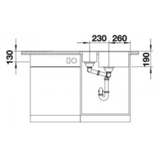 Мойка для кухни Blanco Metra 6 F чёрный 525924