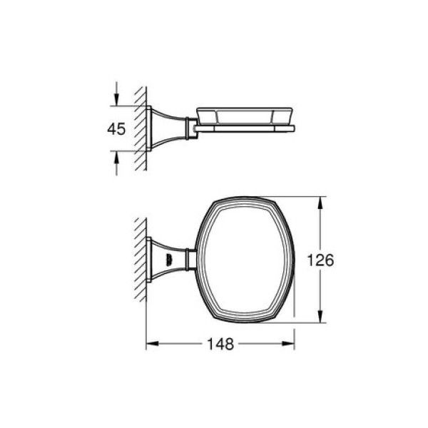 Мыльница Grohe Grandera (40628IG0)