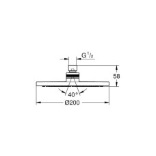 Верхний душ Grohe New Tempesta Cosmopolitan 200 27541001