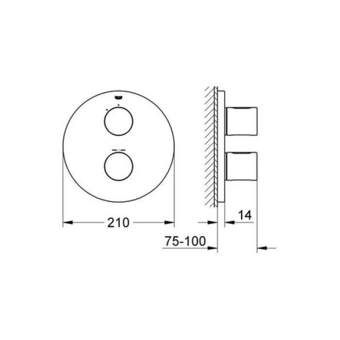 Термостатический смеситель Grohe Grohtherm 3000 Cosmopolitan 19467LS0 Термостатический смеситель Grohe Grohtherm 3000 Cosmopolitan 19467LS0