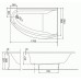 Ванна асимметричная Kolo Mirra XWA3370001 правосторонняя 170x110 с ножками и подголовником