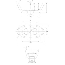 Ванна акриловая Knief Loom XS 170x85 см (0100-058)