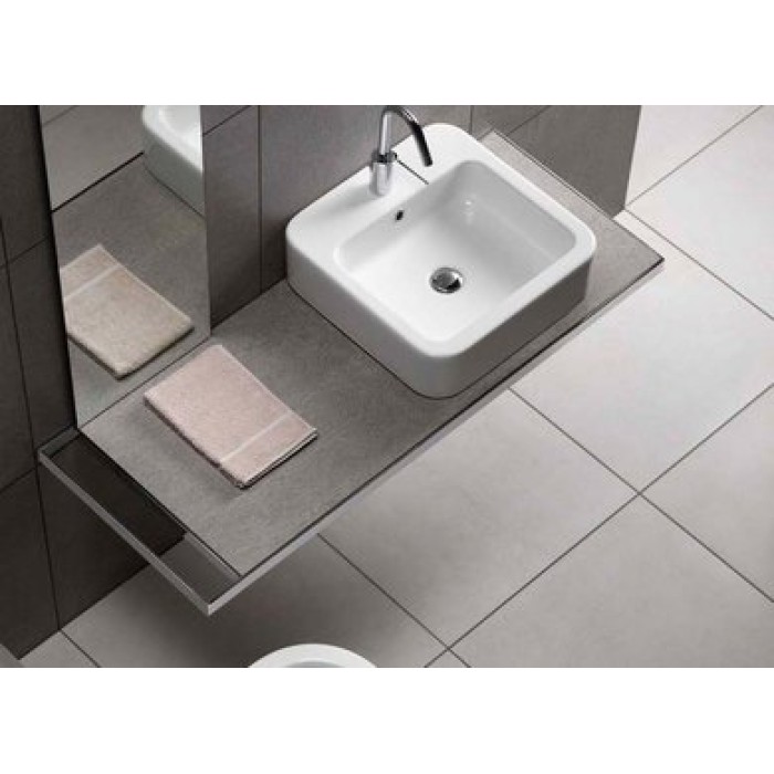 Керамическая раковина 48 см Hatria Happy Hour 09:00, белый (Y0M701)