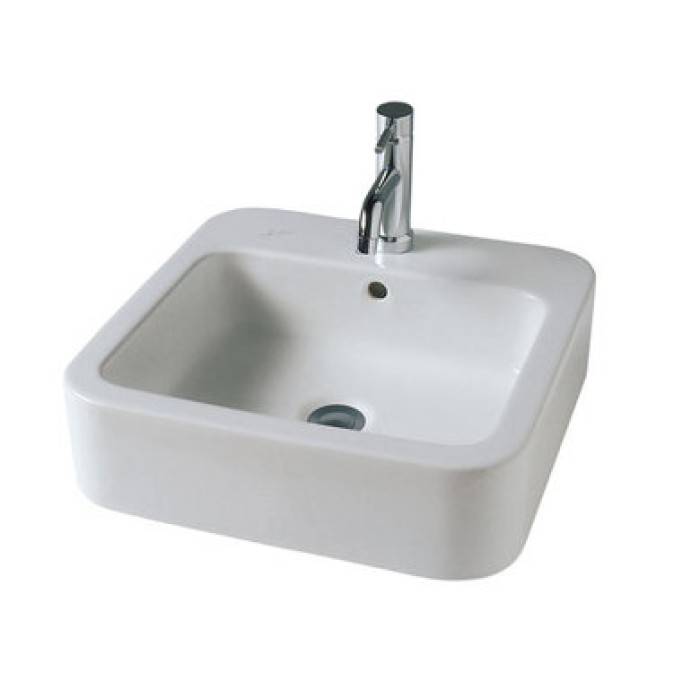 Керамическая раковина 48 см Hatria Happy Hour 09:00, белый (Y0M701)