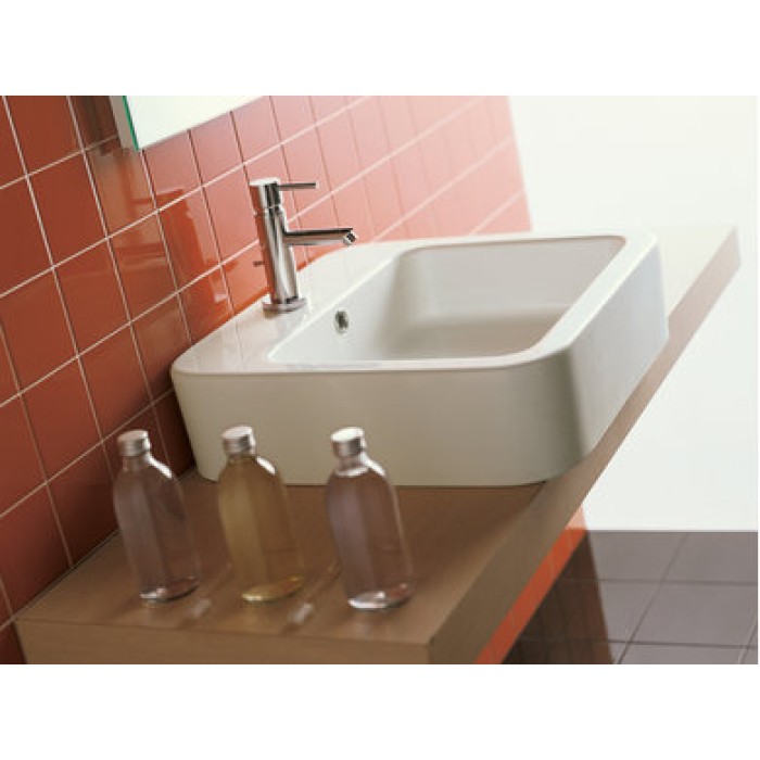 Керамическая раковина 48 см Hatria Happy Hour 09:00, белый (Y0M701)