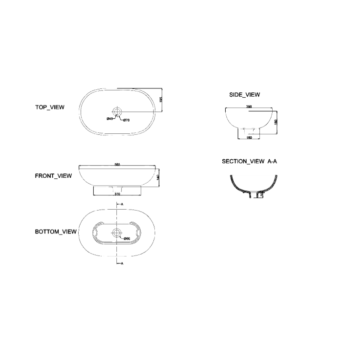 Раковина Devit Ovale 1510136 Раковина Devit Ovale 1510136