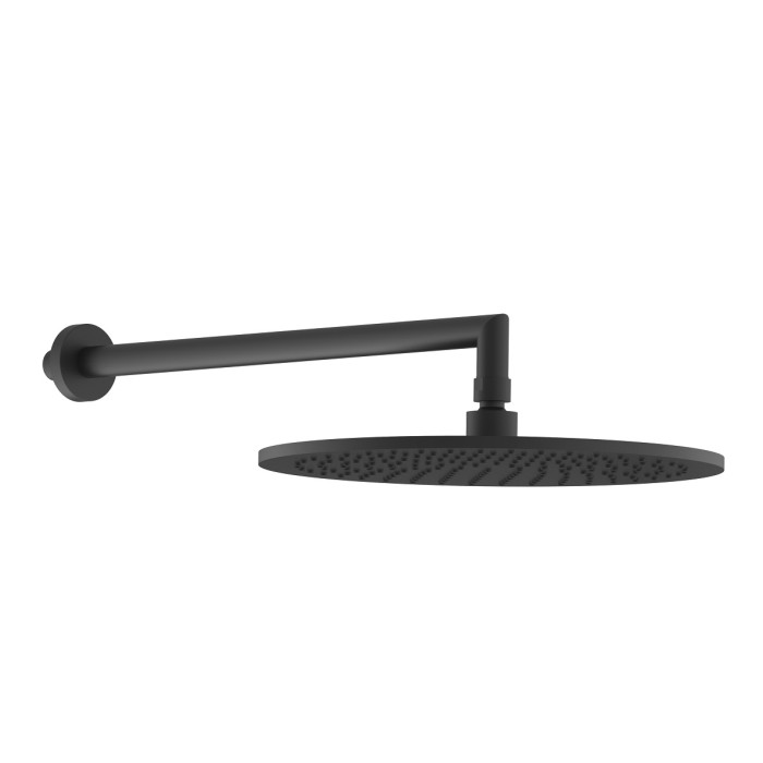 Плитка керамогранит Верхний душ DEVIT ART 15014140B черный матовый для пола