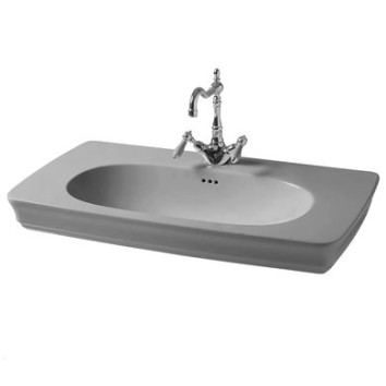Керамическая раковина 90 см Artceram Civitas, grey acquarello (CIL002 34;00)