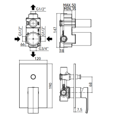 Смеситель Paffoni Level (LES015CR)