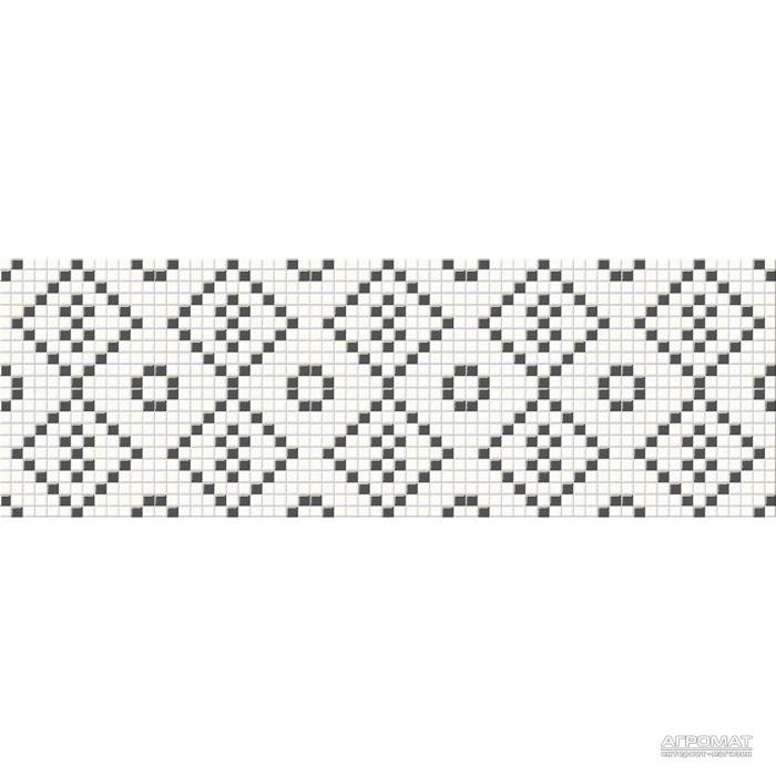 Плитка Opoczno Pret-a-Porter BLACK&WHITE MOSAIC декор 10×750×250