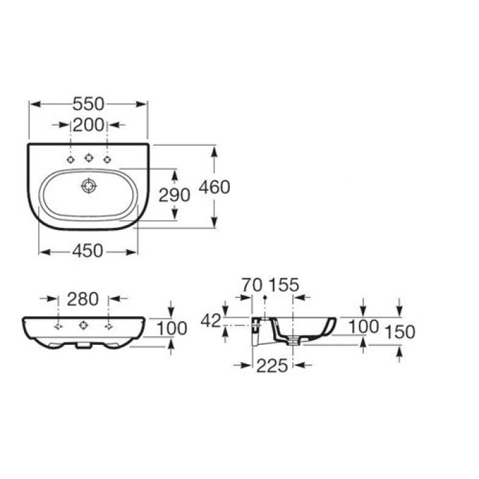 Раковина Roca Meridian-N A327243000