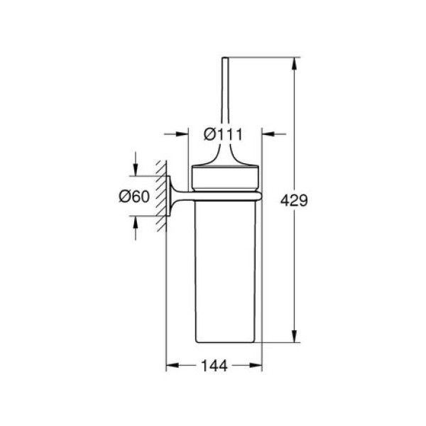 Ёршик для унитаза Grohe Veris (40380000)