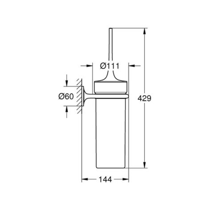 Ёршик для унитаза Grohe Veris (40380000)