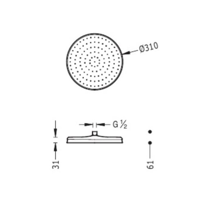 Верхний душ Tres Showers Head 29933703