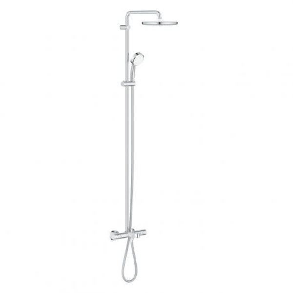 Плитка керамогранит Grohe Tempesta Cosmopolitan System 250 Душевая система с термостатом для ванны 26672000 для пола