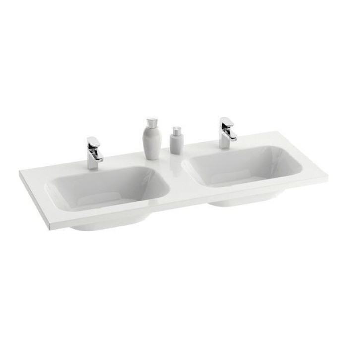 Умывальник Ravak CHROME 1200 Двойной с отверстием без перелива
