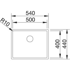 Мойка для кухни Blanco Claron 500-IF Durinox  523390