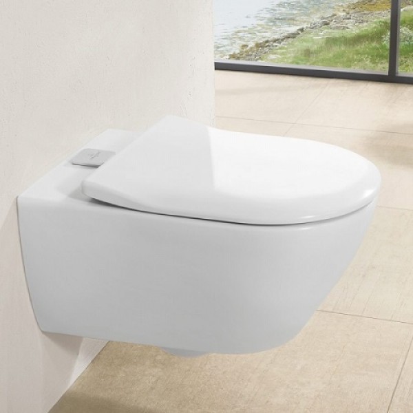 Унитаз подвесной Villeroy & Boch SUBWAY 2.0 (5614A101) ViFresh с сиденьем Soft Close 9M78S101