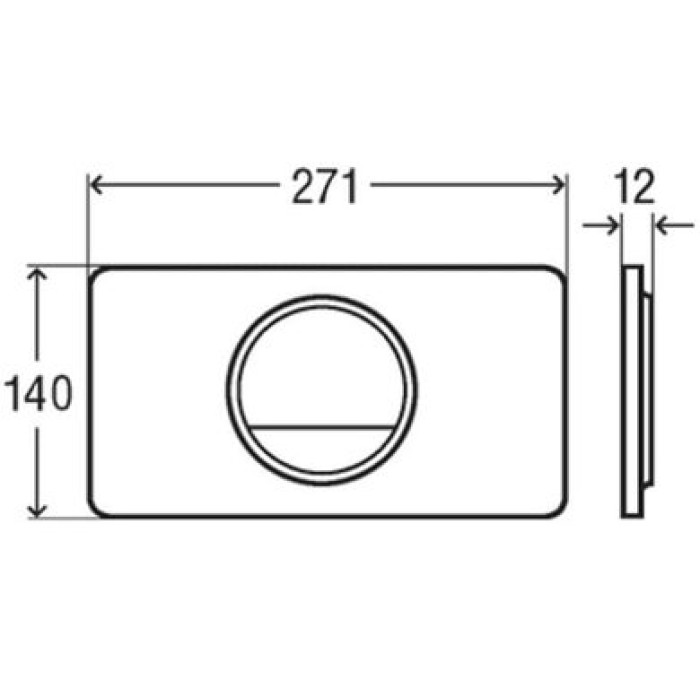 Клавиша смыва Viega Visign for Style 13 модель 8333.1, белая 654498