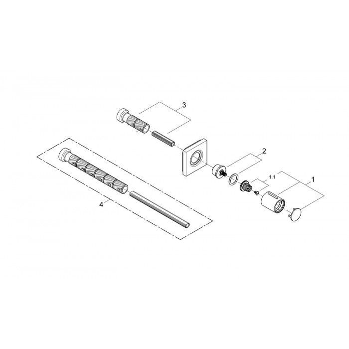 Grohe Grohtherm F Панель накладная скрытой вентильной головки (27623000)