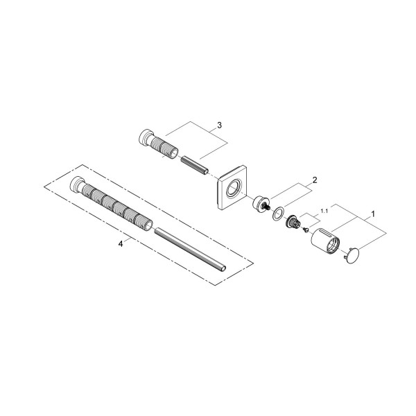Grohe Grohtherm F Панель накладная скрытой вентильной головки (27623000)