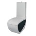 Унитаз-компакт Artceram Hi-Line (HIV003 01;50) white glossy/black bicolor