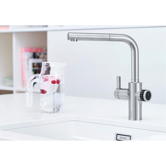 Смеситель кухонный Blanco EVOL-S Volume управления слева хром 525212
