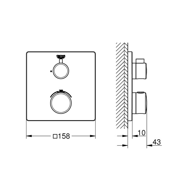 Grohe Grohtherm Термостат для душа (24078000)